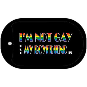 My Boyfriend Is Rainbow Wholesale Novelty Metal Dog Tag Necklace