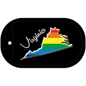 Virginia Rainbow State Wholesale Novelty Metal Dog Tag Necklace