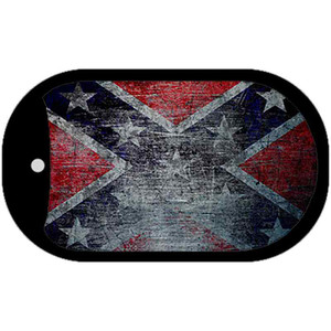 Confederate Flag Scratched Wholesale Novelty Metal Dog Tag Necklace