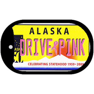 Drive Pink Alaska Wholesale Novelty Metal Dog Tag Necklace