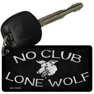 No Club Lone Wolf Wholesale Novelty Metal Key Chain