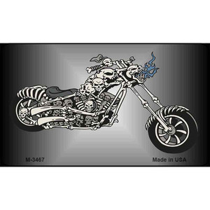 Chopper Skull Wholesale Novelty Metal Magnet M-3467