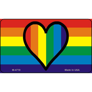 Rainbow Heart  Wholesale Novelty Metal Magnet