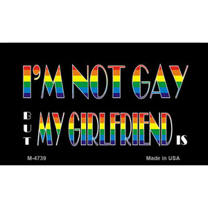 My Girlfriend Is Rainbow Wholesale Novelty Metal Magnet