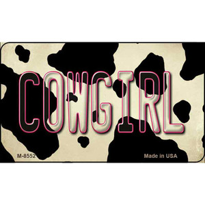 Cowgirl Cow Print Wholesale Novelty Metal Magnet