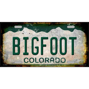 Bigfoot Colorado Wholesale Novelty Metal License Plate