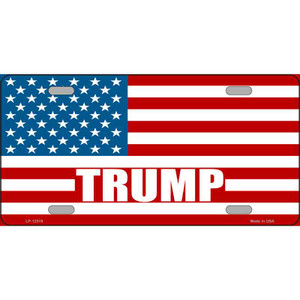 Trump American Flag Wholesale Novelty Metal License Plate