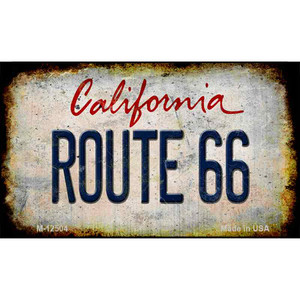 Route 66 California Wholesale Novelty Metal Magnet M-12504