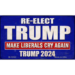 Re-Elect Trump 2024 Wholesale Novelty Metal Magnet M-12522