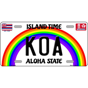 Koa Hawaii Wholesale Novelty Metal License Plate