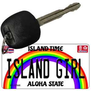 Island Girl Hawaii Wholesale Novelty Metal Key Chain