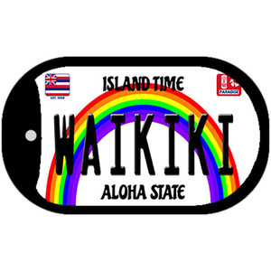 Waikiki Hawaii Wholesale Novelty Metal Dog Tag Necklace