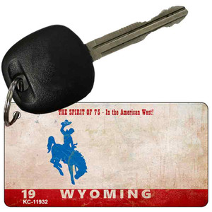 Wyoming Rusty Wholesale Novelty Metal Key Chain