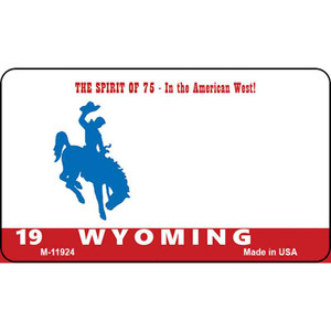 Wyoming Wholesale Novelty Metal Magnet M-11924