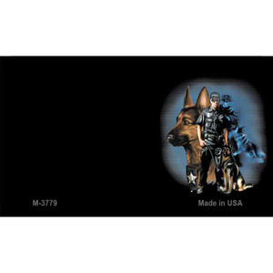 Police Dog Offset Wholesale Novelty Metal Magnet M-3779