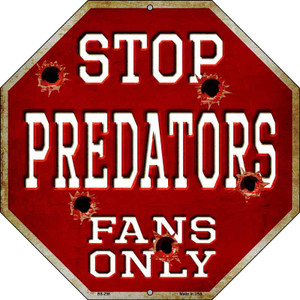 Predators Fans Only Wholesale Metal Novelty Octagon Stop Sign BS-298