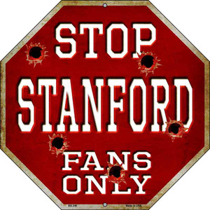 Stanford Fans Only Wholesale Metal Novelty Octagon Stop Sign BS-346