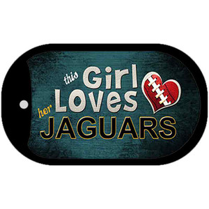 This Girl Loves Her Jaguars Wholesale Novelty Metal Dog Tag Necklace