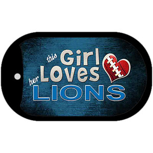 This Girl Loves Her Lions Wholesale Novelty Metal Dog Tag Necklace