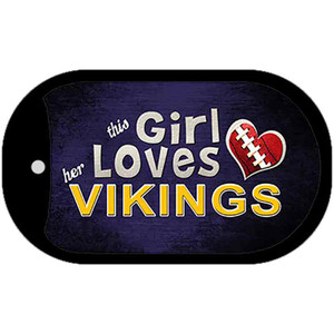 This Girl Loves Her Vikings Wholesale Novelty Metal Dog Tag Necklace