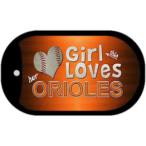 This Girl Loves Her Orioles Wholesale Novelty Metal Dog Tag Necklace