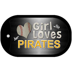 This Girl Loves Her Pirates Wholesale Novelty Metal Dog Tag Necklace