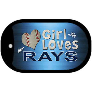 This Girl Loves Her Rays Wholesale Novelty Metal Dog Tag Necklace