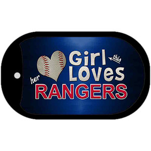 This Girl Loves Her Rangers Wholesale Novelty Metal Dog Tag Necklace