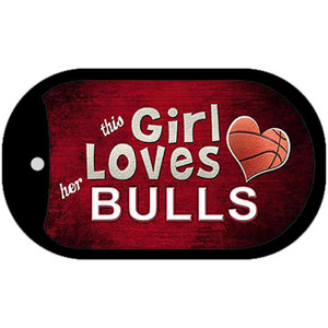 This Girl Loves Her Bulls Wholesale Novelty Metal Dog Tag Necklace
