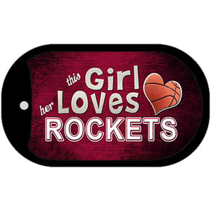 This Girl Loves Her Rockets Wholesale Novelty Metal Dog Tag Necklace