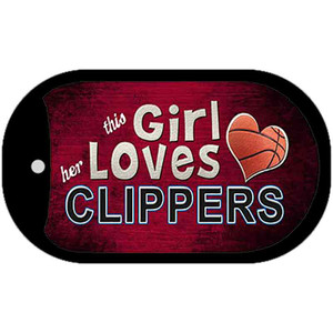 This Girl Loves Her Clippers Wholesale Novelty Metal Dog Tag Necklace