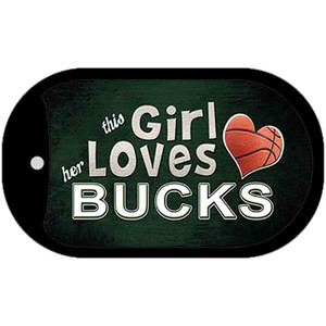This Girl Loves Her Bucks Wholesale Novelty Metal Dog Tag Necklace
