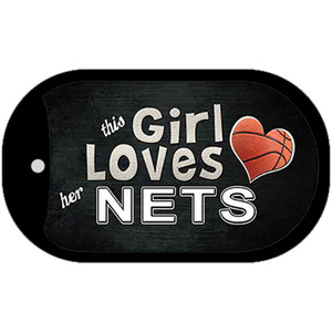 This Girl Loves Her Nets Wholesale Novelty Metal Dog Tag Necklace