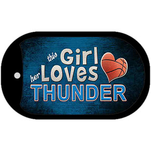 This Girl Loves Her Thunder Wholesale Novelty Metal Dog Tag Necklace