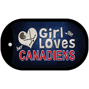 This Girl Loves Her Canadiens Wholesale Novelty Metal Dog Tag Necklace