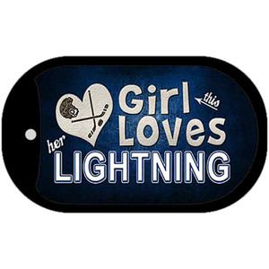This Girl Loves Her Lightning Wholesale Novelty Metal Dog Tag Necklace