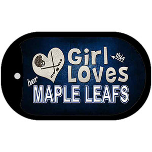This Girl Loves Her Maple Leafs Wholesale Novelty Metal Dog Tag Necklace