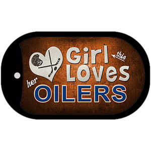 This Girl Loves Her Oilers Wholesale Novelty Metal Dog Tag Necklace