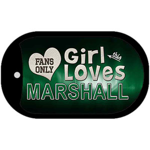 This Girl Loves Her Marshall Wholesale Novelty Metal Dog Tag Necklace