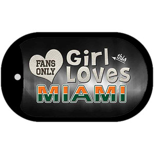 This Girl Loves Her Miami Wholesale Novelty Metal Dog Tag Necklace