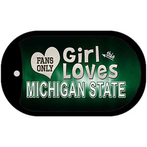 This Girl Loves Her Michigan State Wholesale Novelty Metal Dog Tag Necklace