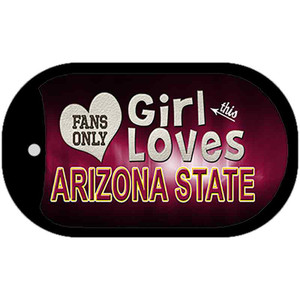 This Girl Loves Her Arizona State Wholesale Novelty Metal Dog Tag Necklace