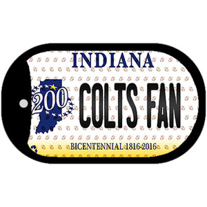 Colts Fan Indiana Wholesale Novelty Metal Dog Tag Necklace DT-10786