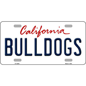 Bulldogs Wholesale Novelty Metal License Plate
