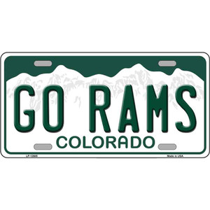 Go Rams Wholesale Novelty Metal License Plate