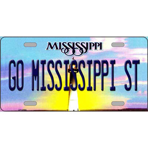 Go Mississippi State Wholesale Novelty Metal License Plate