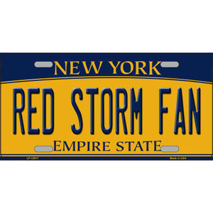 Red Storm Fan Wholesale Novelty Metal License Plate