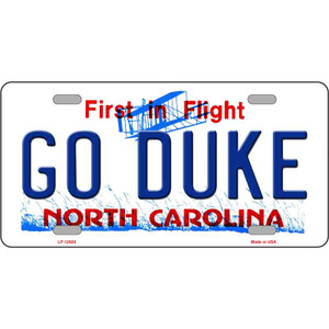 Go Duke Wholesale Novelty Metal License Plate