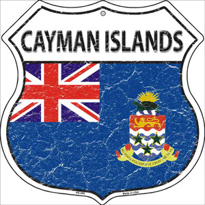 Cayman Islands Country Flag Highway Shield Wholesale Metal Sign