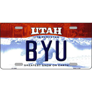BYU Wholesale Novelty Metal License Plate